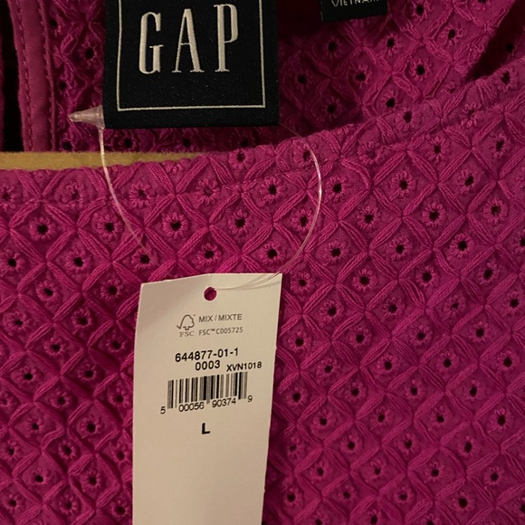 Gap sleeveless ruffle hem top pink- magenta - Picture 8 of 13